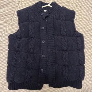 Jamie and Jack knit sweater vest (3-4 yr)